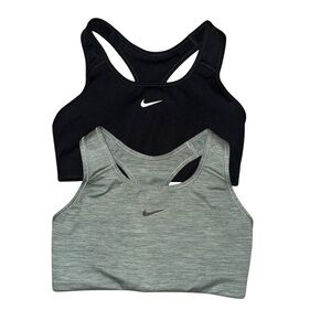 Nike Racerback Sports Bra Duo - Black & Heather Gray